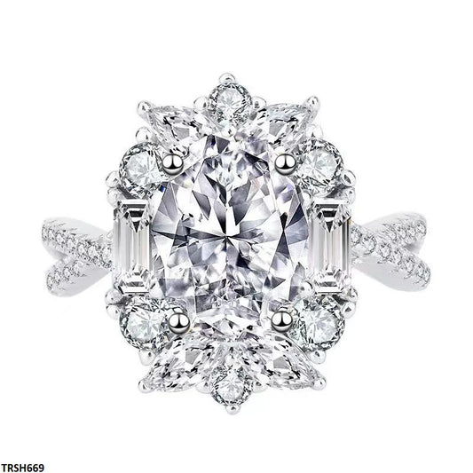 TRSH669 BJF Oval Stone Ring Adjustable - TRSH