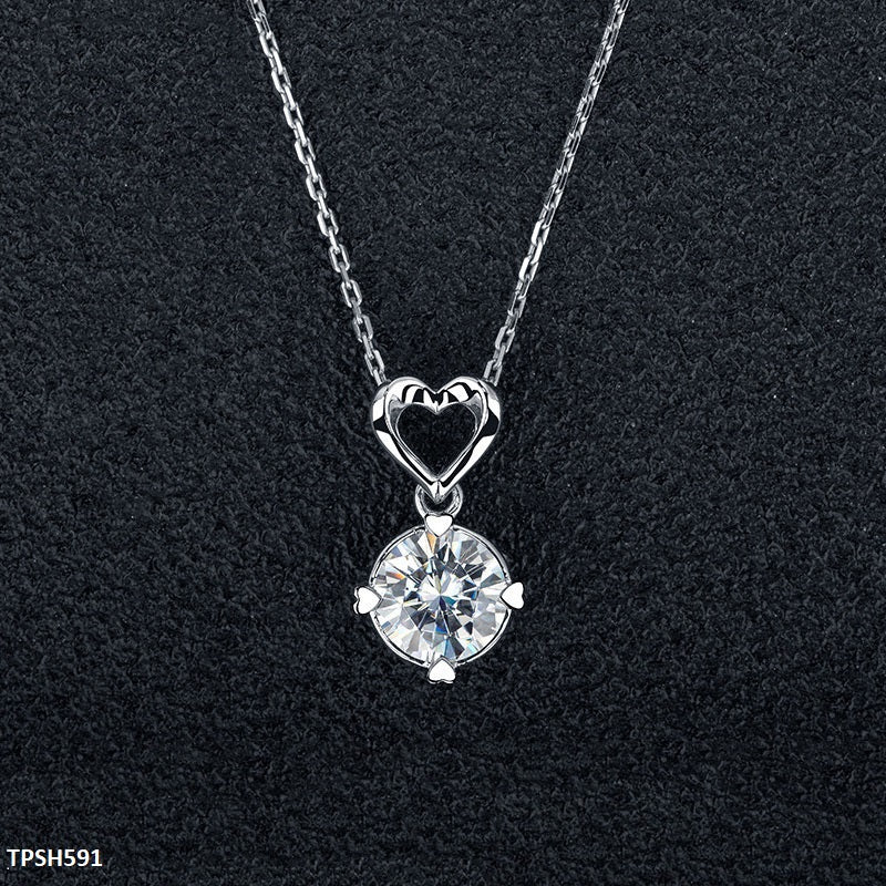 TPSH591 JJF Round Heart Pendent -CPSH