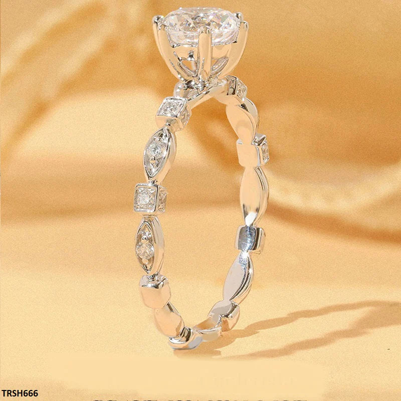 TRSH666 BJF Oval Stone Ring Adjustable - TRSH